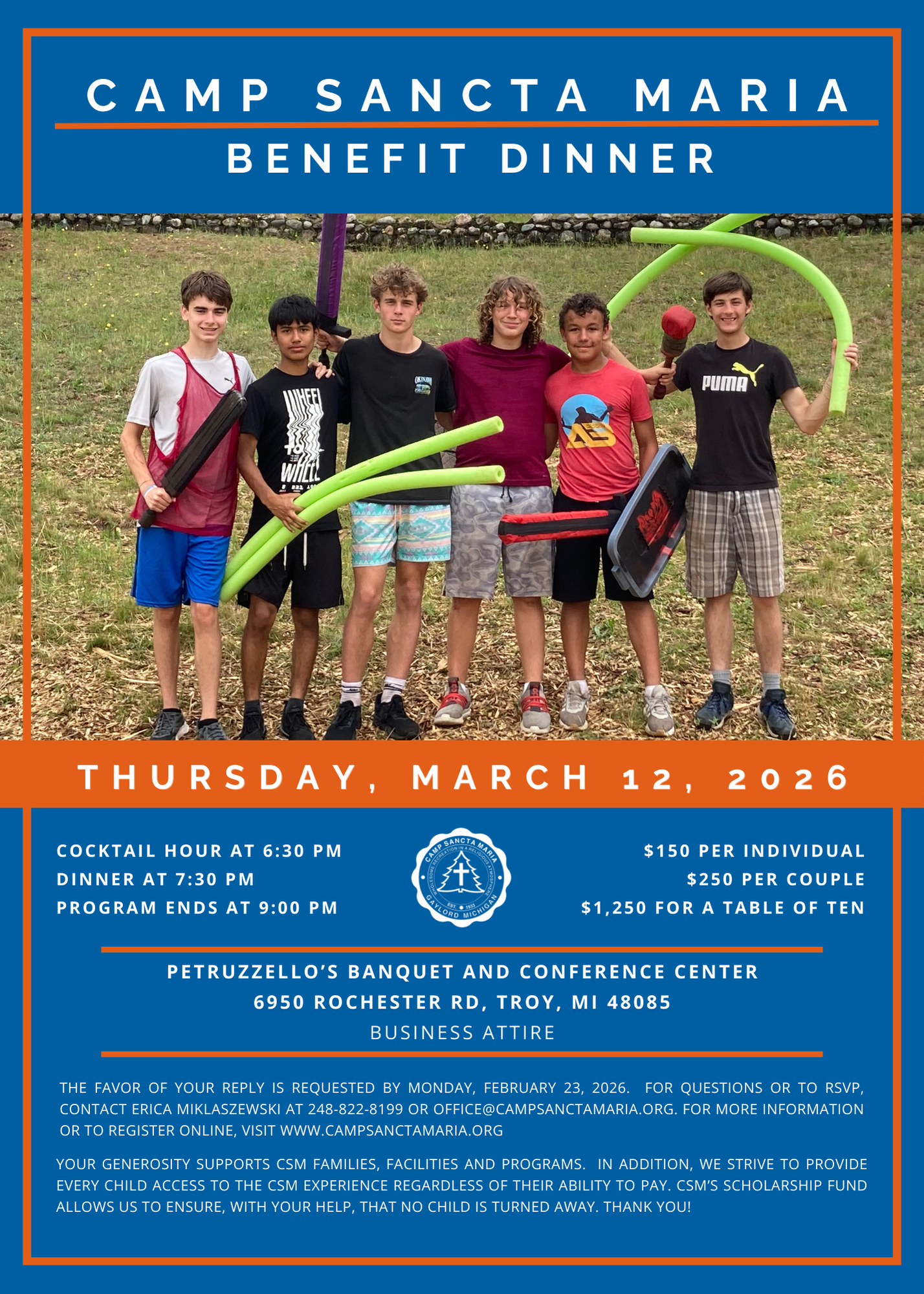 2026 CSM Benefit Dinner